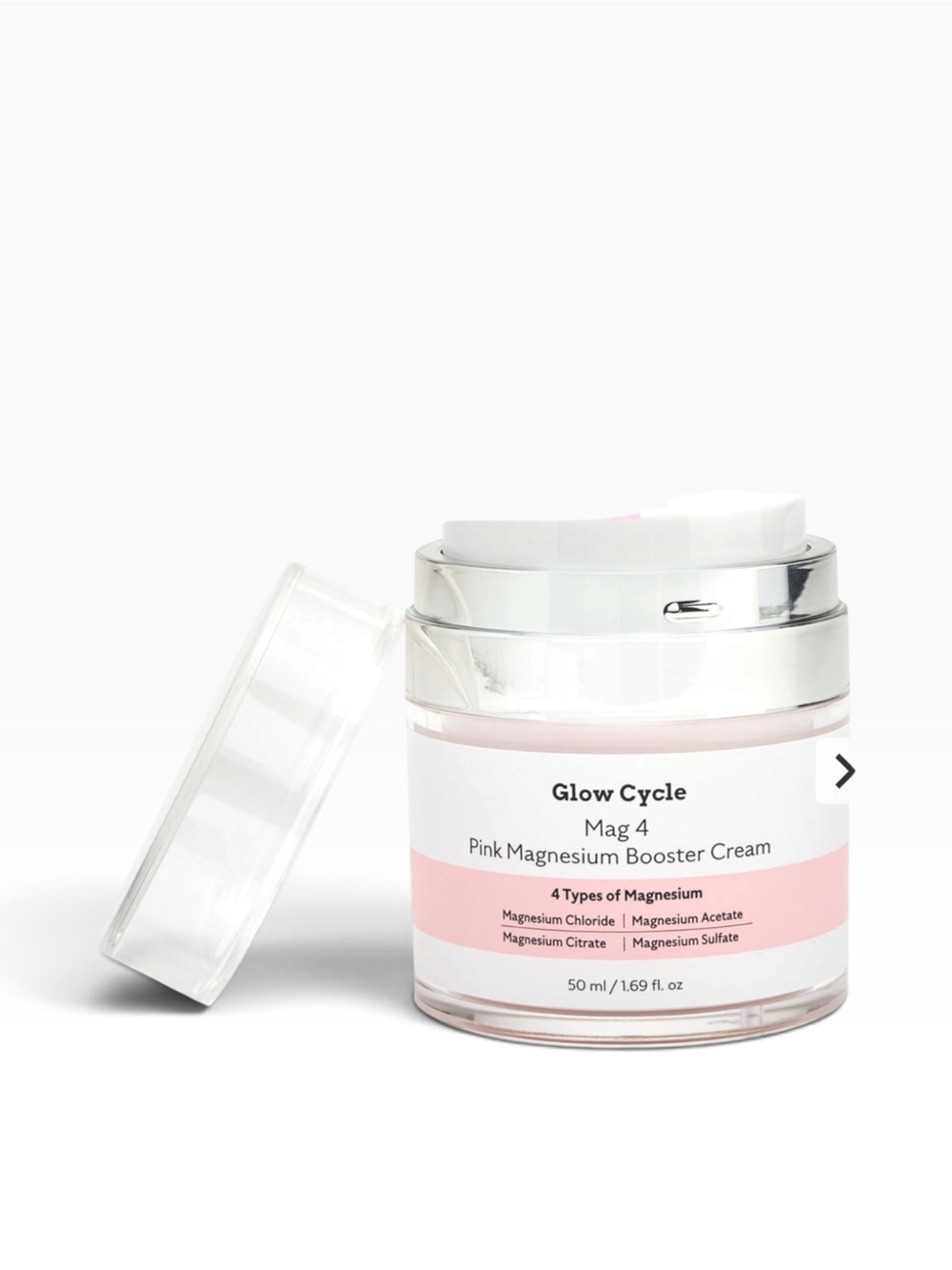 Mag 4 Pink Magnesium Booster Cream – Hydrating Pink Face Moisturizer